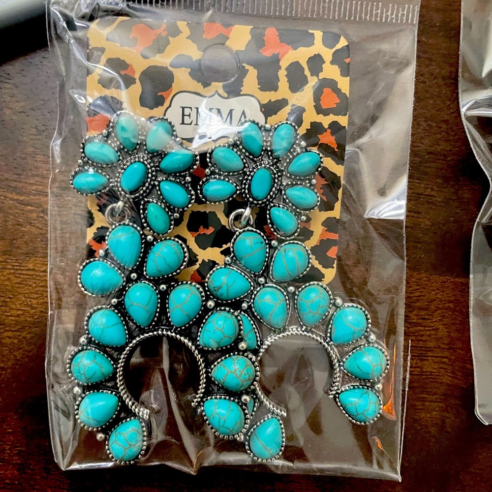 Silver Turquoise Earrings